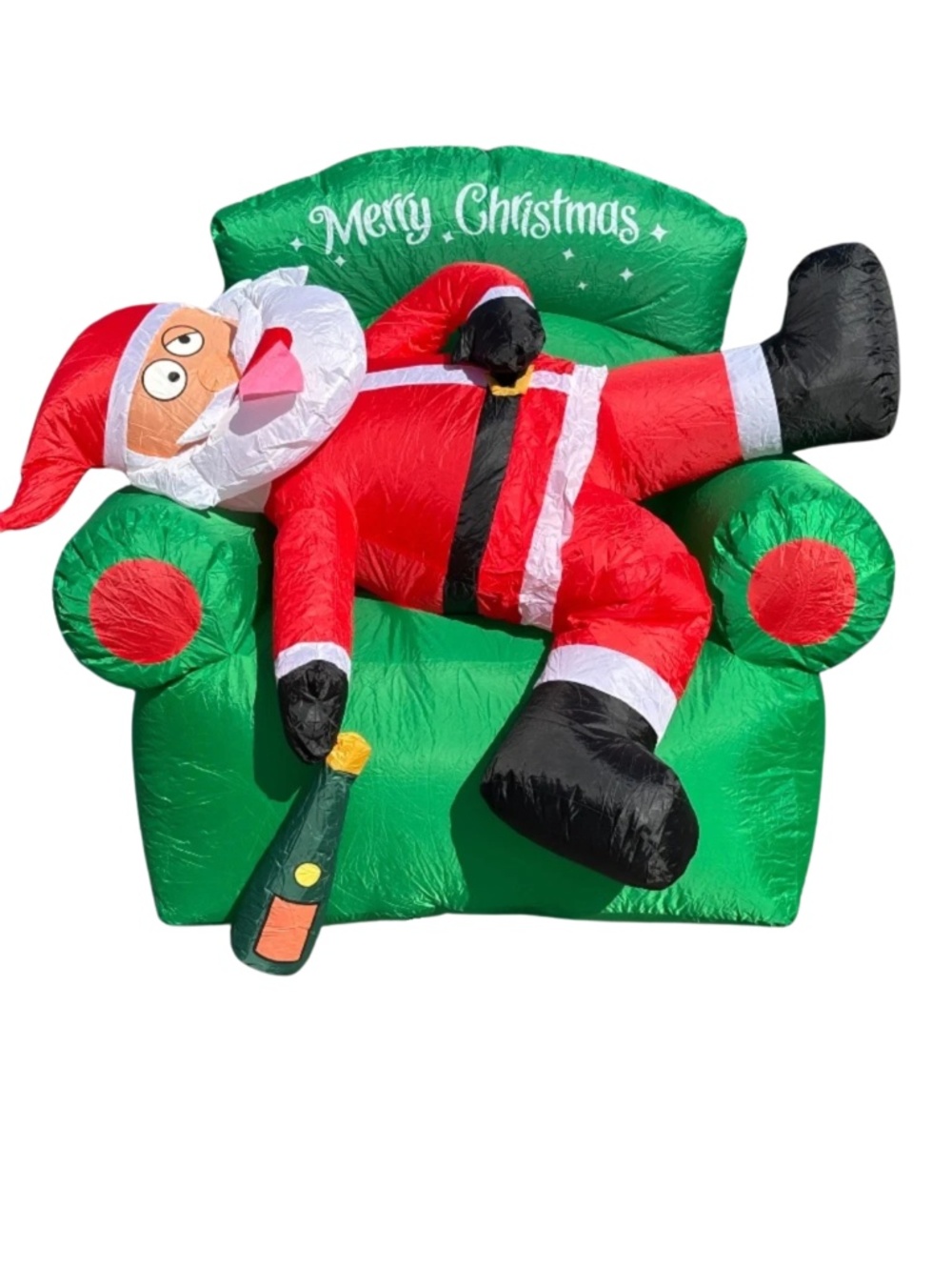 Christmas Inflatable Lawn Decoration Drunk Santa